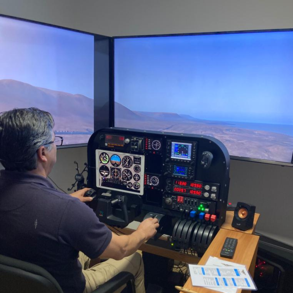 clases en simulador vuelo